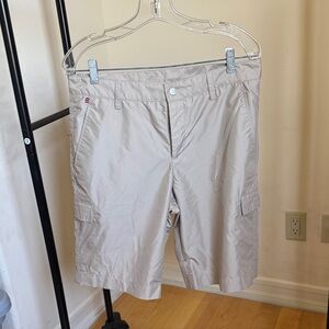 J.Lindeberg Beige Brown Men's Golf Shorts